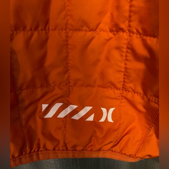 ORANGE Hurley Men’s Outer Edge Down Jacket Size Large, down jacket, puff coat - Picture 8 of 8